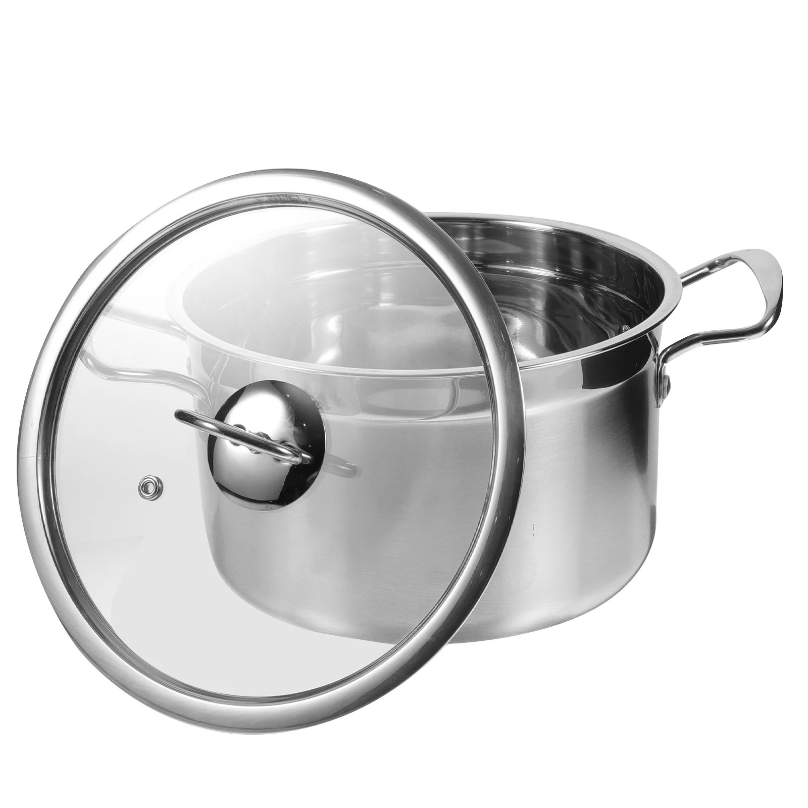 20cm Stainless Steel Soup Pot Lid Flat Bottom Double Ear for Noodle Stock Large Cooking Area Versatile Kitchen Tool Steam Rack
20cm Stainless Steel Soup Pot Lid Flat Bottom Double Ear for Noodle Stock Large Cooking Area Versatile Kitchen Tool Steam Rack