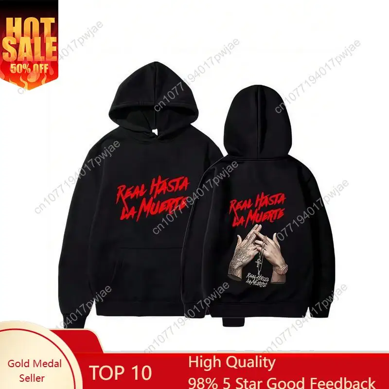 Spring Autumn Hot Sell Men's Hoodies Anuels AAs Reals Hastas Las Muertes Print Sweatshirts Rapper Loose Pullover Casual Hooded T
Spring Autumn Hot Sell Men's Hoodies Anuels AAs Reals Hastas Las Muertes Print Sweatshirts Rapper Loose Pullover Casual Hooded T