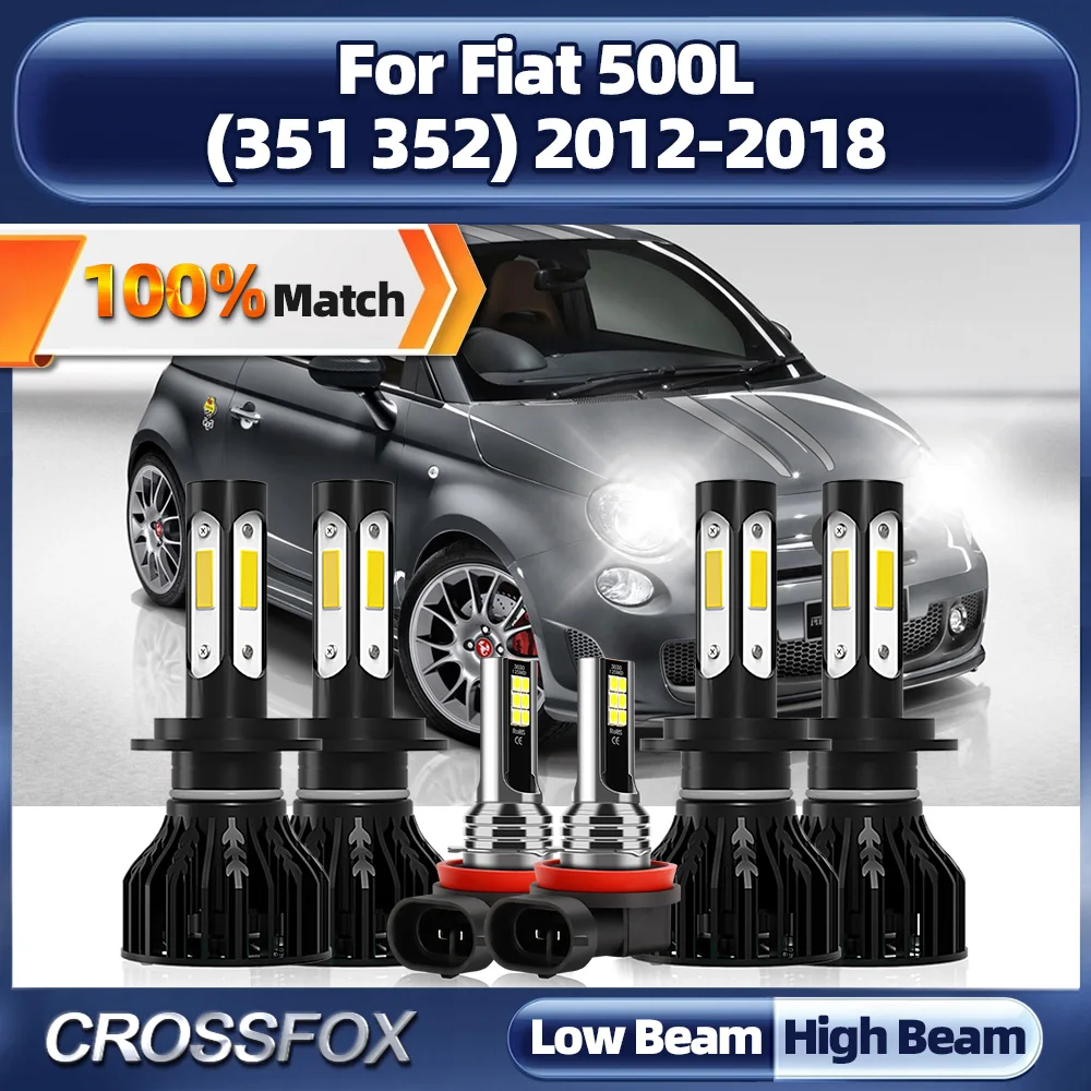 60000LM LED Car Headlight Bulbs 6000K White Turbo Auto Lamp 12V Fog Lights For Fiat 500L (351 352) 2012-2014 2015 2016 2017 2018
60000LM LED Car Headlight Bulbs 6000K White Turbo Auto Lamp 12V Fog Lights For Fiat 500L (351 352) 2012-2014 2015 2016 2017 2018