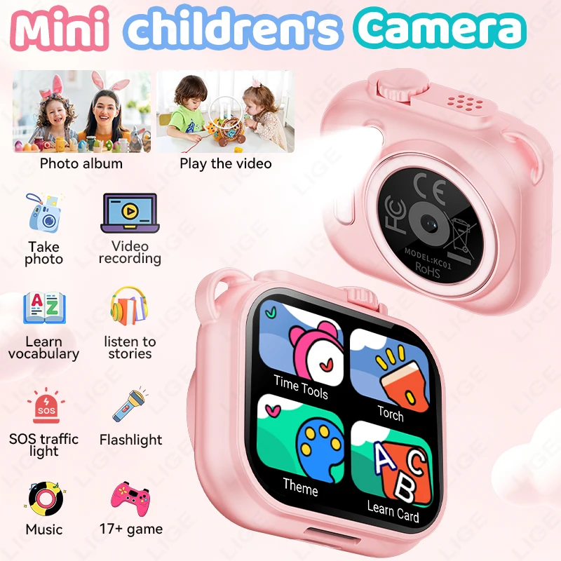 LIGE 2026 Kids Camera Smartwatch Video Record 1.85" HD Screen 17 Interesting Games Alarm Clock Calculator Children Watch Gifts
LIGE 2026 Kids Camera Smartwatch Video Record 1.85" HD Screen 17 Interesting Games Alarm Clock Calculator Children Watch Gifts