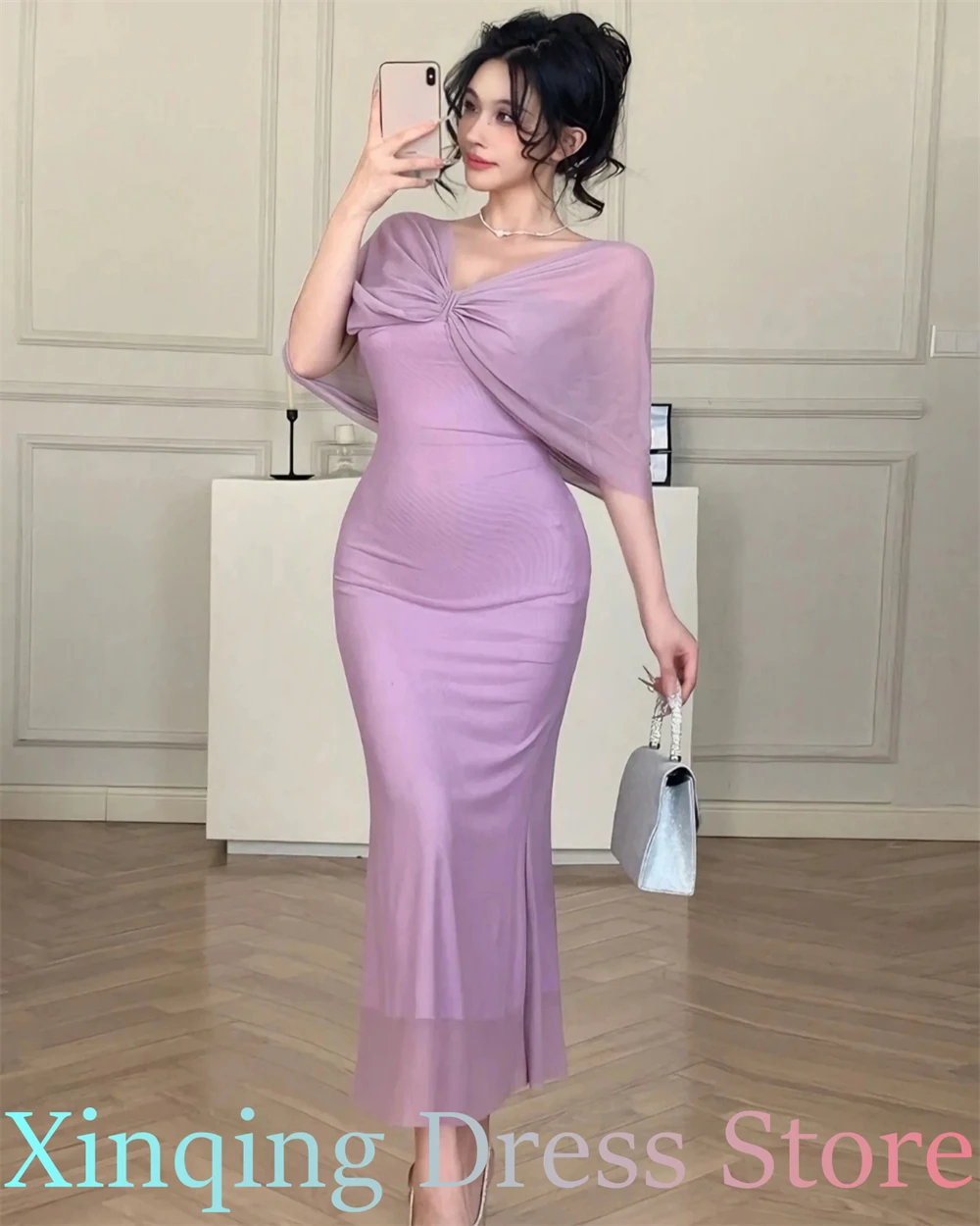 Customized Simple Purple Chiffon Off the Shoulder Prom Dress Elegant Open Back Special Occasion Gowns Sexy Party Dress
Customized Simple Purple Chiffon Off the Shoulder Prom Dress Elegant Open Back Special Occasion Gowns Sexy Party Dress