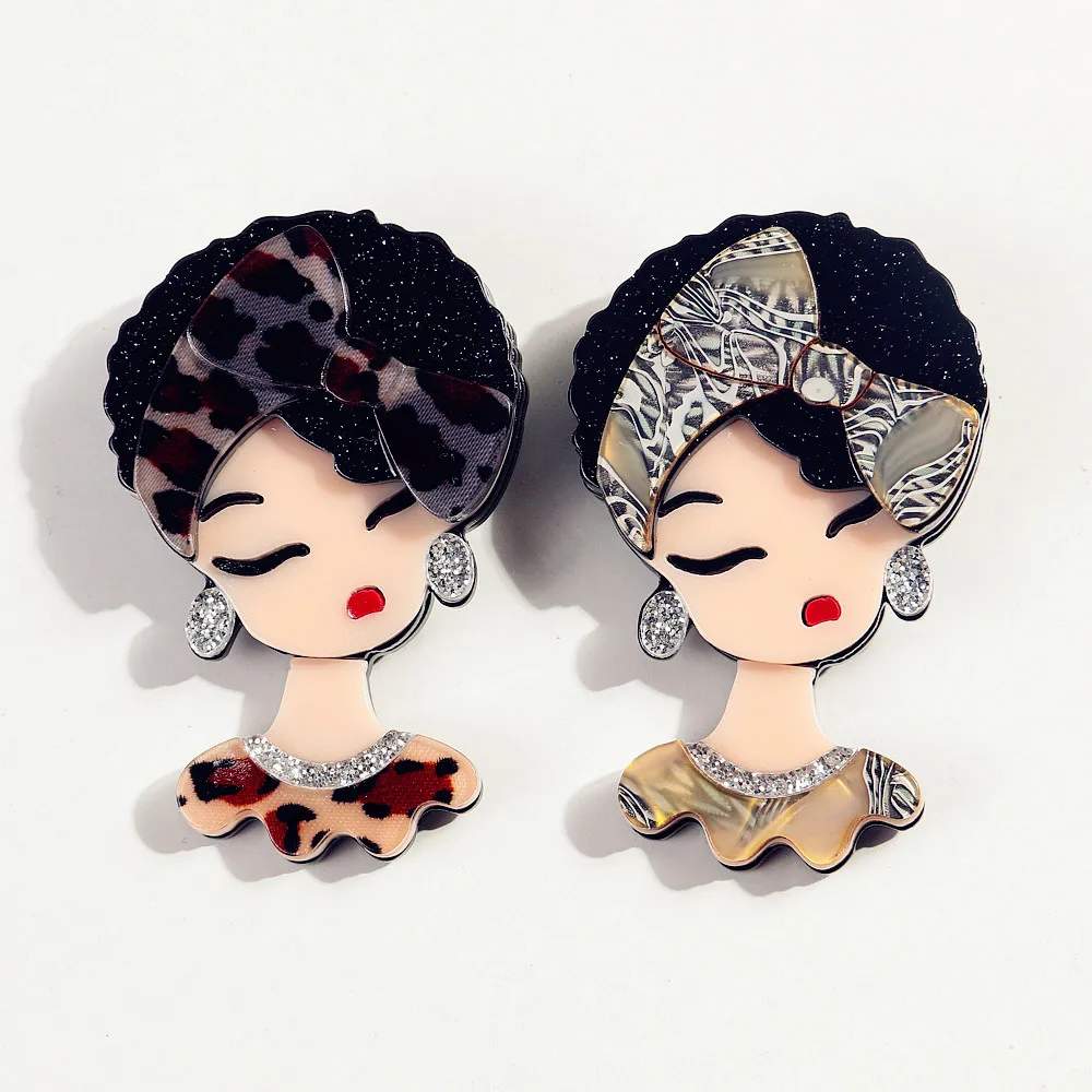 New Leopard Acrylic Bowknot Hairband Girl Brooch Pins for Women Cute Girls Figure Brooches Badges Jewelry Costume Accessories
New Leopard Acrylic Bowknot Hairband Girl Brooch Pins for Women Cute Girls Figure Brooches Badges Jewelry Costume Accessories