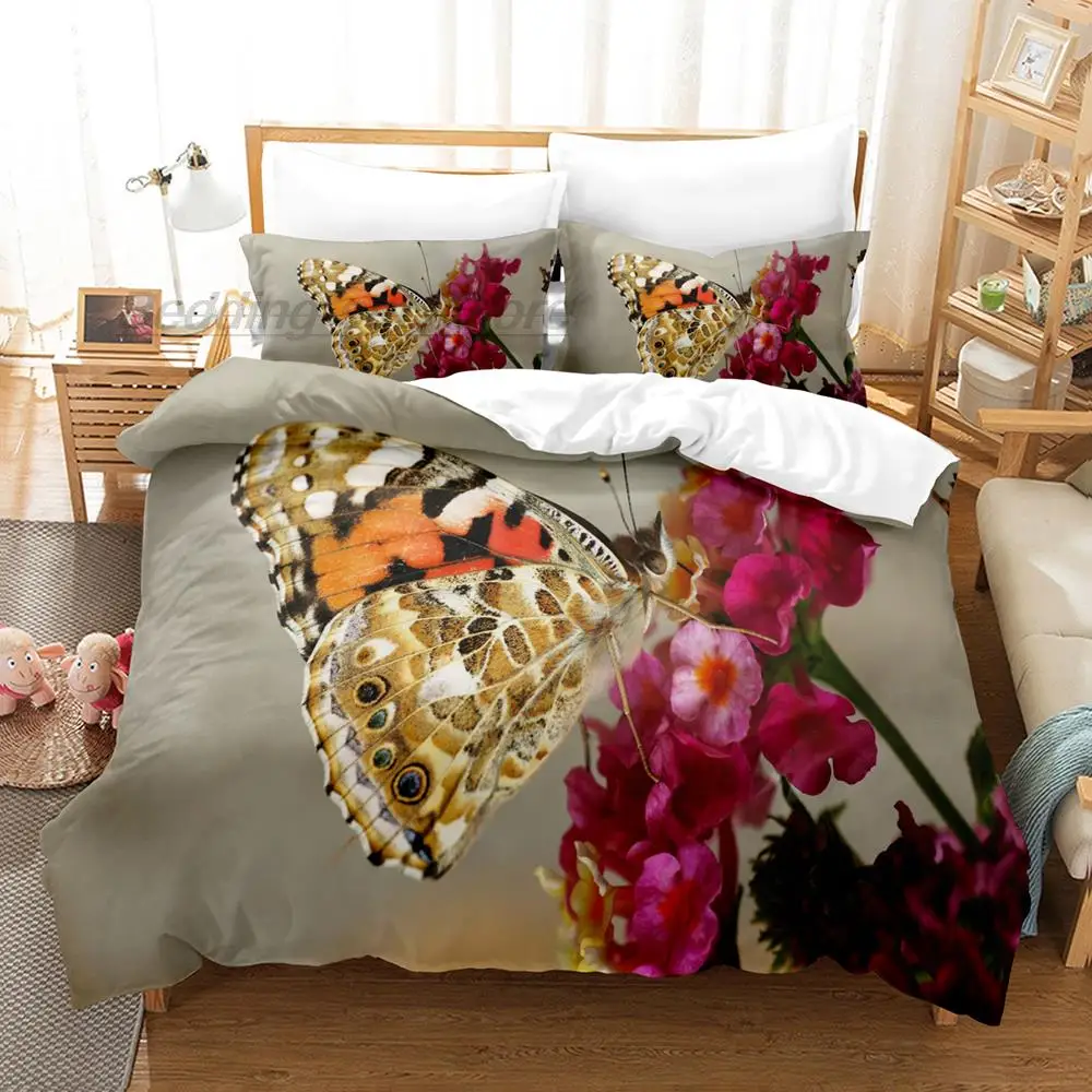 Flowers And Butterflies Bedding Set Single Twin Full Queen King Size Bed Set Aldult Kid Bedroom Duvetcover Sets Beautiful Insect
Flowers And Butterflies Bedding Set Single Twin Full Queen King Size Bed Set Aldult Kid Bedroom Duvetcover Sets Beautiful Insect