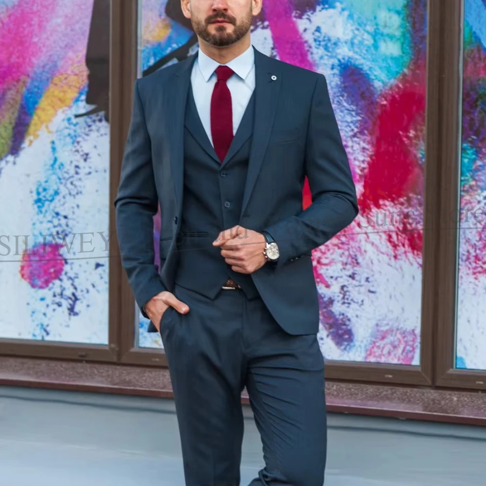Men's Suits High Quality Groom Wedding Tuxedo New Arrival Business Daily Casual 3 Piece Costume Homme (Jacket+Pants+Vest)
Men's Suits High Quality Groom Wedding Tuxedo New Arrival Business Daily Casual 3 Piece Costume Homme (Jacket+Pants+Vest)