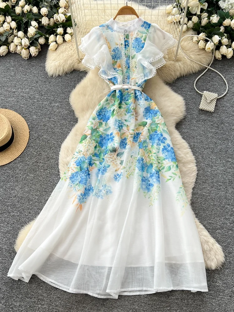 Vaion Sle V-Ne Waist-Cinched Print Dr Women's Summer New Bloom Sve Slimming Personali Commute Long Dr
Vaion Sle V-Ne Waist-Cinched Print Dr Women's Summer New Bloom Sve Slimming Personali Commute Long Dr