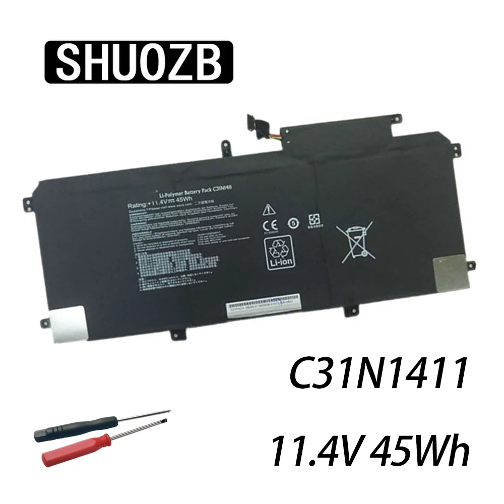 SHUOZB 11,4 V 45Wh C31N1411 Аккумулятор для ноутбука ASUS Zenbook U305 U305F U305FA U305CA U305UA UX305 UX305CA UX305F UX305FA UX305C
SHUOZB 11,4 V 45Wh C31N1411 Аккумулятор для ноутбука ASUS Zenbook U305 U305F U305FA U305CA U305UA UX305 UX305CA UX305F UX305FA UX305C