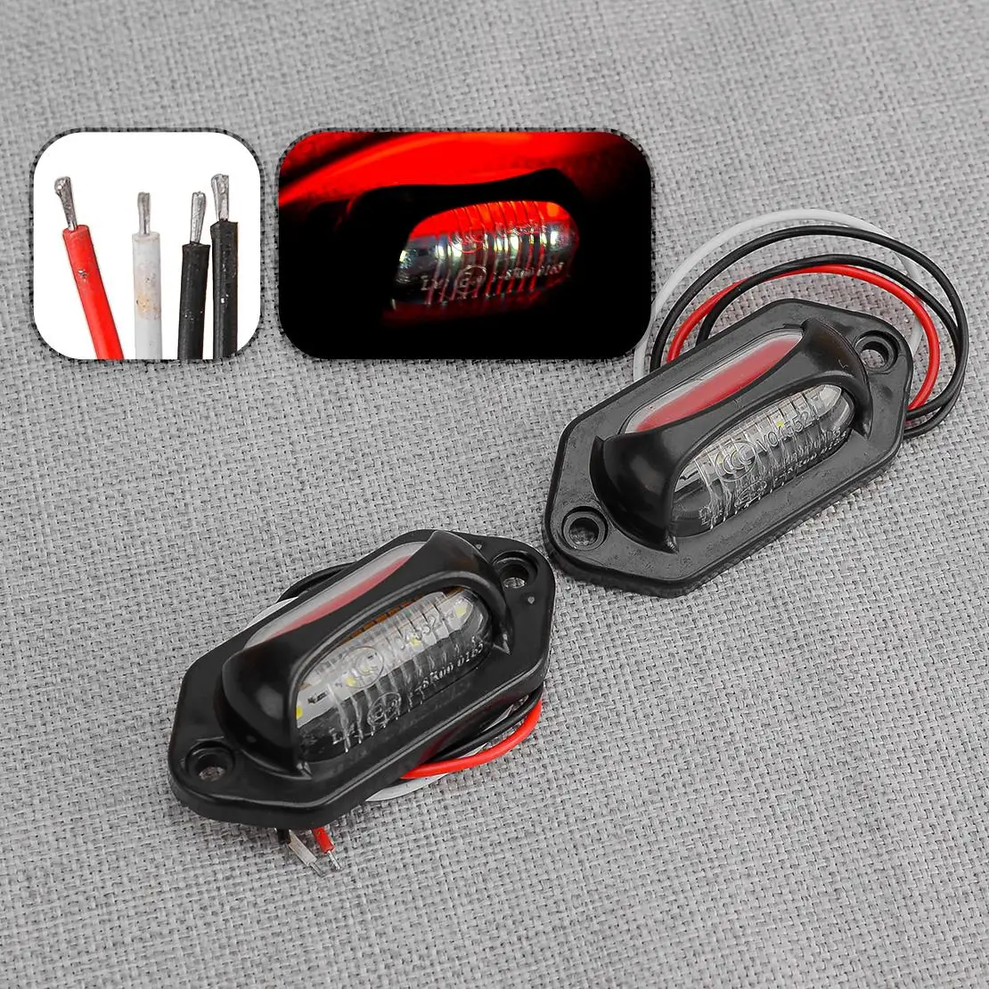 Универсальные светодиодные фонари для номерного знака (2 шт.), боковые габаритные огни, красные и белые, для автомобилей, грузовиков, прицепов, фургонов, мотоциклов, лодок, 12-24В
Универсальные светодиодные фонари для номерного знака (2 шт.), боковые габаритные огни, красные и белые, для автомобилей, грузовиков, прицепов, фургонов, мотоциклов, лодок, 12-24В