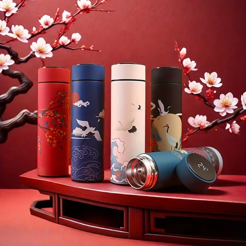 Thermal Water Bottle Smart Temperature Display Thermo Bottle Chinese Style Stainless Steel Thermos Mug Vacuum Flasks Drinkware
Thermal Water Bottle Smart Temperature Display Thermo Bottle Chinese Style Stainless Steel Thermos Mug Vacuum Flasks Drinkware