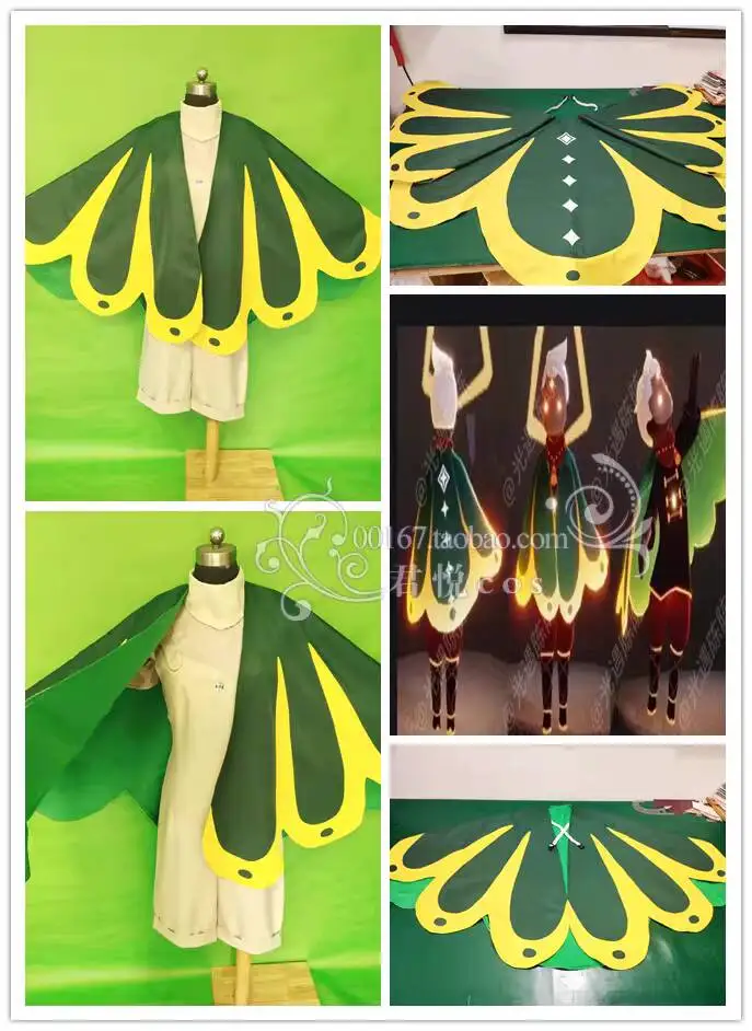 New Sky:Children Of The Light Reorganization Set Cloak Green Leaves And Petals Overalls Fiesta Carnival Halloween Cos Cosplay
New Sky:Children Of The Light Reorganization Set Cloak Green Leaves And Petals Overalls Fiesta Carnival Halloween Cos Cosplay