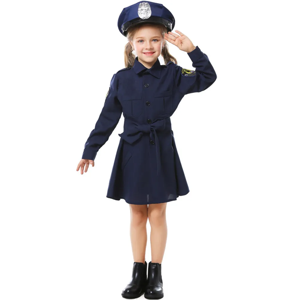 Girls Police Costume Kids Slim Fit Long Sleeve Police Skirt Navy Size L 130-145cm Halloween Role Play Uniform Dress Up
Girls Police Costume Kids Slim Fit Long Sleeve Police Skirt Navy Size L 130-145cm Halloween Role Play Uniform Dress Up