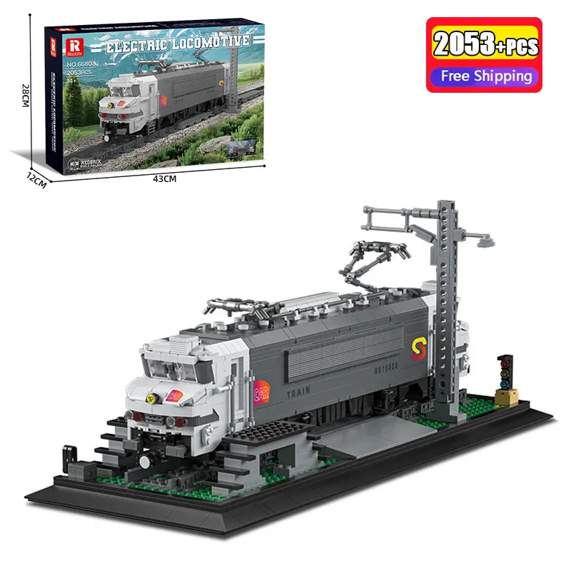 Городские поезда BB15000, электрический локомотив, 2053 шт., строительные блоки, железнодорожная модель, кирпичи, игрушки для детей, Рождественский подарок
Городские поезда BB15000, электрический локомотив, 2053 шт., строительные блоки, железнодорожная модель, кирпичи, игрушки для детей, Рождественский подарок