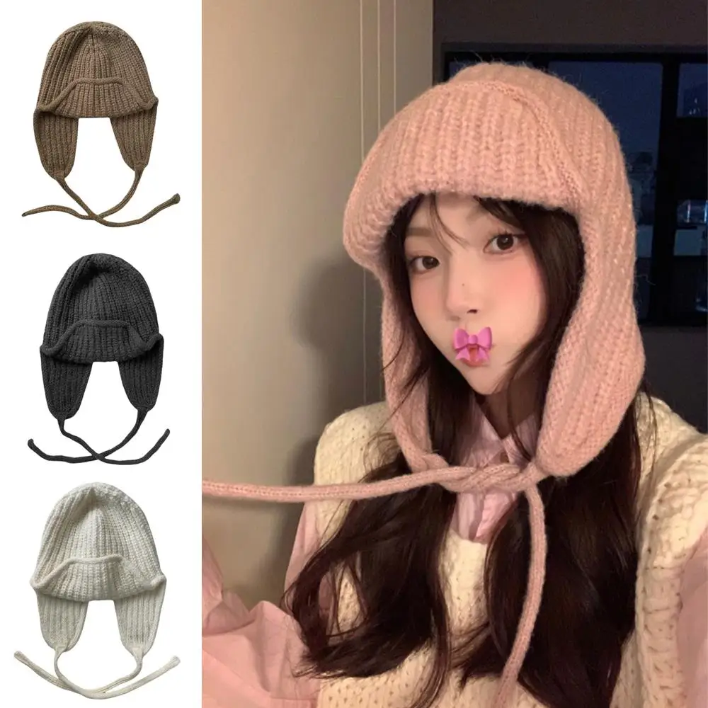 Warm Winter Bonnet Ear Protection Hats Cold Proof Flying Caps Useful Knit Hats Solid Color Decor Fashion Item Warm Outdoor Caps
Warm Winter Bonnet Ear Protection Hats Cold Proof Flying Caps Useful Knit Hats Solid Color Decor Fashion Item Warm Outdoor Caps