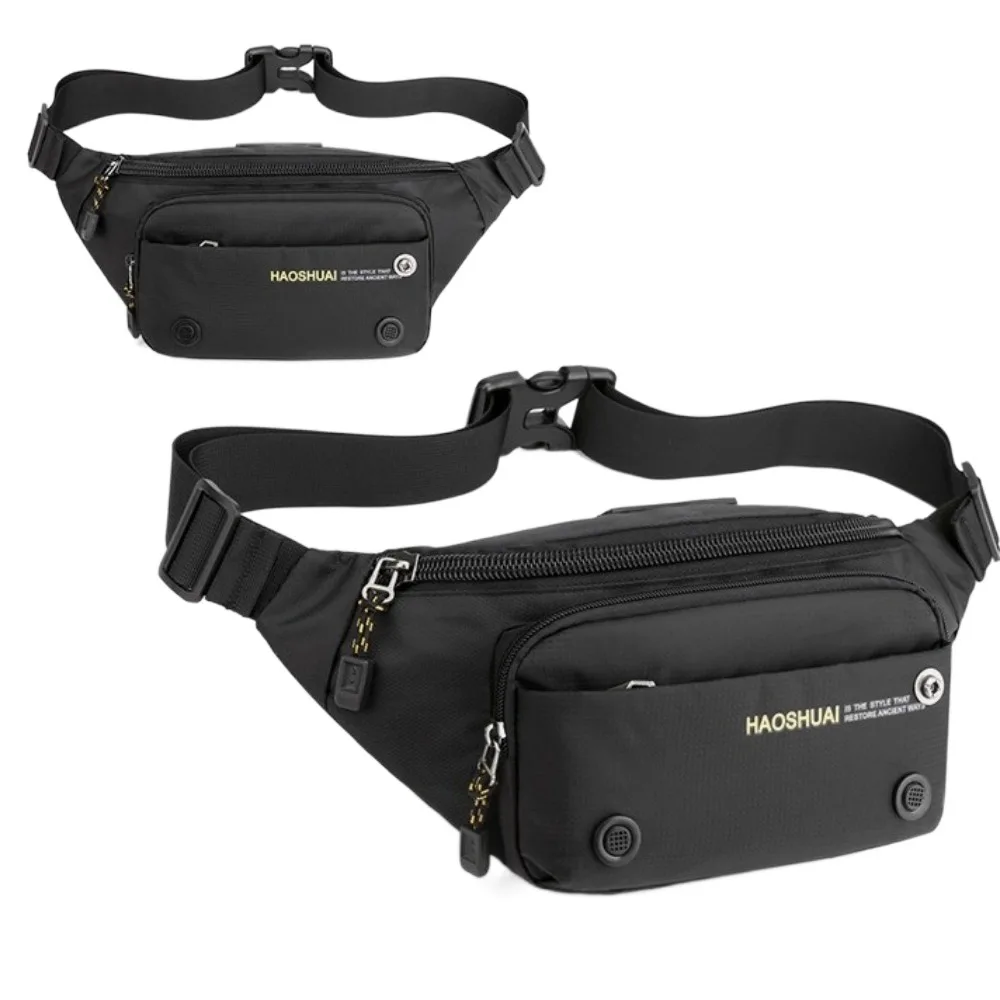 Повседневная нейлоновая мужская поясная сумка, многофункциональная спортивная поясная сумка большой вместимости, регулируемый ремень, нагрудная сумка с несколькими карманами для восхождения
Повседневная нейлоновая мужская поясная сумка, многофункциональная спортивная поясная сумка большой вместимости, регулируемый ремень, нагрудная сумка с несколькими карманами для восхождения