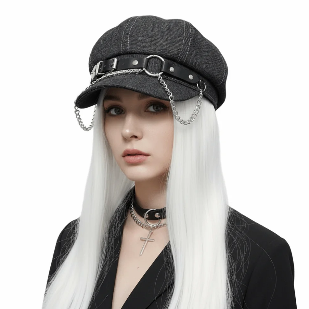 Octagonal Harajuku Beret Hat Grunge Chic Streetwear Accessories Women's Men's Berets Casual Wear Newsboy Cap Gothic Subculture
Octagonal Harajuku Beret Hat Grunge Chic Streetwear Accessories Women's Men's Berets Casual Wear Newsboy Cap Gothic Subculture
