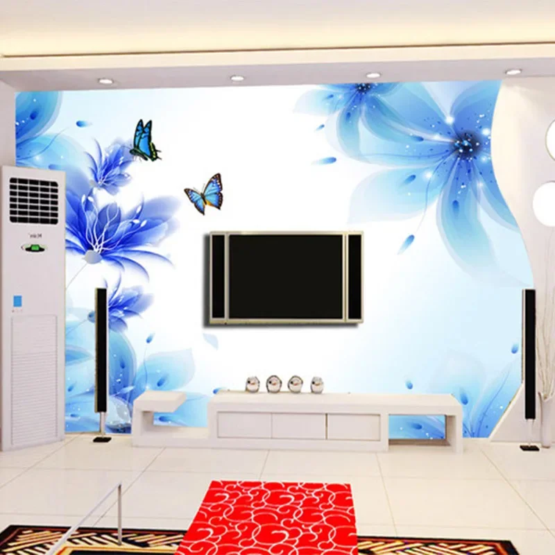 Modern Abstract 3D Blue Butterfly Flowers Photo Murals Wallpaper Living Room TV Sofa Background Wall Cloth Decor Papel De Parede
Modern Abstract 3D Blue Butterfly Flowers Photo Murals Wallpaper Living Room TV Sofa Background Wall Cloth Decor Papel De Parede