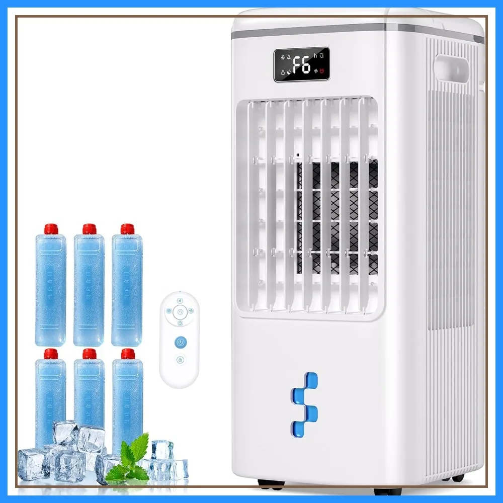 Windowless Portable Air Conditioner Fan, Evaporative Air Cooler with 3 Modes & Speeds, 2-Gal Tank for 20H Cooling, 12H Timer, 16FT Remote, 38dB Quiet
Windowless Portable Air Conditioner Fan, Evaporative Air Cooler with 3 Modes & Speeds, 2-Gal Tank for 20H Cooling, 12H Timer, 16FT Remote, 38dB Quiet