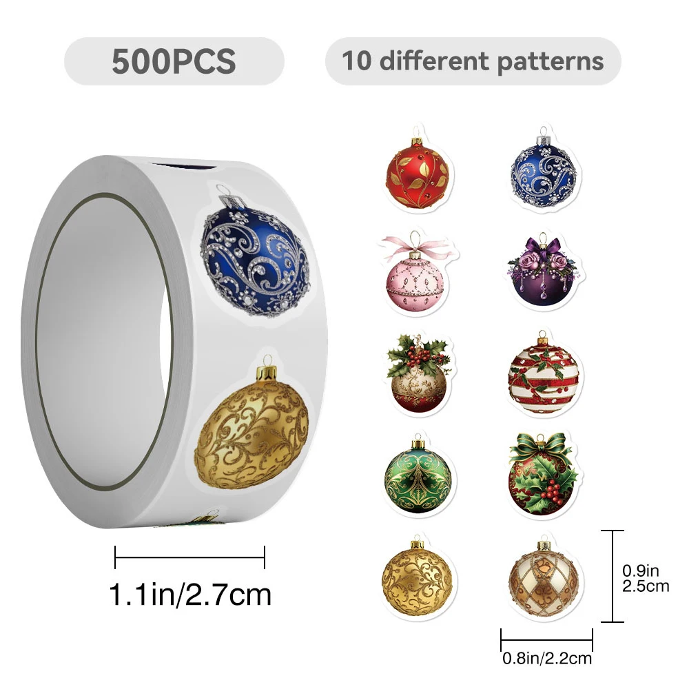 500pcs Christmas Ball Stickers Roll Cute Festival Decoration Sticker DIY Laptop Skateboard Phone Cartoon Reward Decals Toy Gift
500pcs Christmas Ball Stickers Roll Cute Festival Decoration Sticker DIY Laptop Skateboard Phone Cartoon Reward Decals Toy Gift