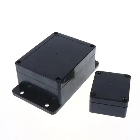 1 Piece IP65 Waterproof Black Junction Box Plastic Electronic Project Instrument Case Outdoor Container Power Enclosure Tools