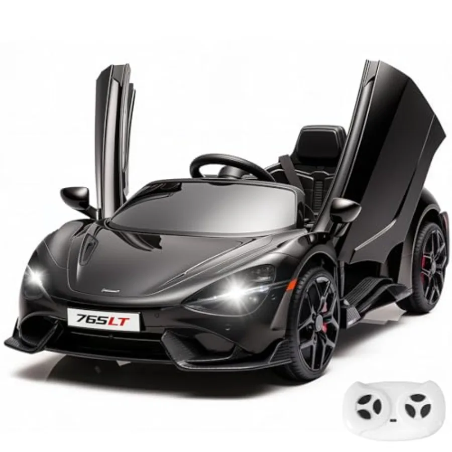 ride-on car for 3-6 years old, McLaren 765LT licensed design, black ABS plastic body, electric 12V battery-powered vehicle with
ride-on car for 3-6 years old, McLaren 765LT licensed design, black ABS plastic body, electric 12V battery-powered vehicle with