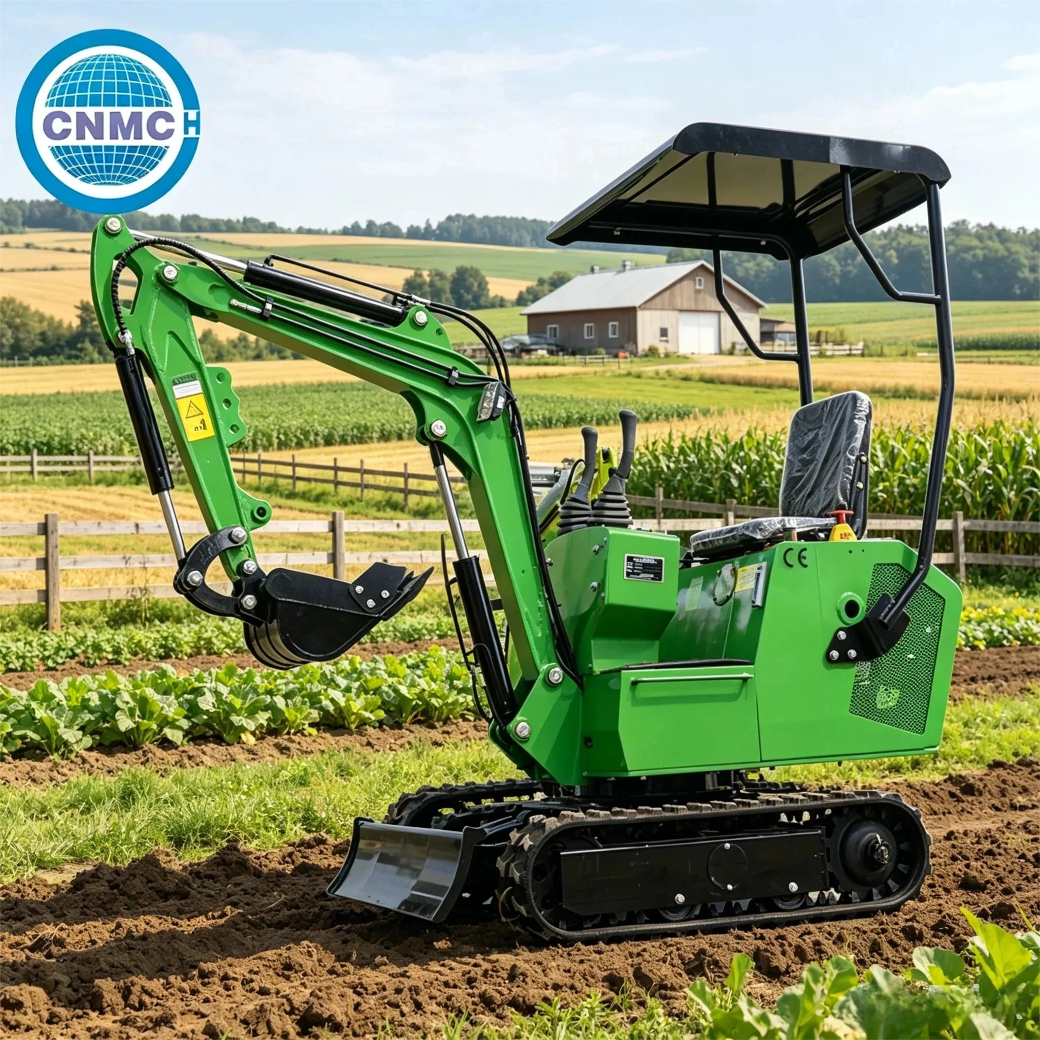 CNMC 1Ton Mini Excavator Digger Mini Crawler Excavator Compact Digger Customizable CE EPA Certification Farm Garden Use
CNMC 1Ton Mini Excavator Digger Mini Crawler Excavator Compact Digger Customizable CE EPA Certification Farm Garden Use