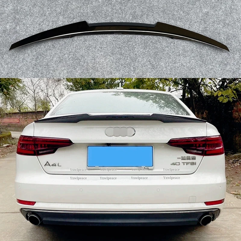 For Audi A4 B9 2017-2023 M4 Style Spoiler High Quality ABS Plastic Primer Color Rear Trunk Cover Spoiler Body Kit Accessories
For Audi A4 B9 2017-2023 M4 Style Spoiler High Quality ABS Plastic Primer Color Rear Trunk Cover Spoiler Body Kit Accessories