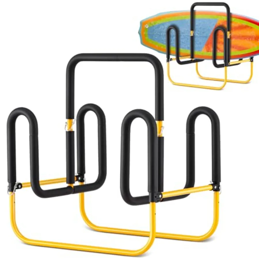 Double Up Sup Stand, Holds 2 Standing up Paddle Boards, Freestanding Paddleboard Dock Storage Rack Heavy Duty Metal Surfboard S
Double Up Sup Stand, Holds 2 Standing up Paddle Boards, Freestanding Paddleboard Dock Storage Rack Heavy Duty Metal Surfboard S