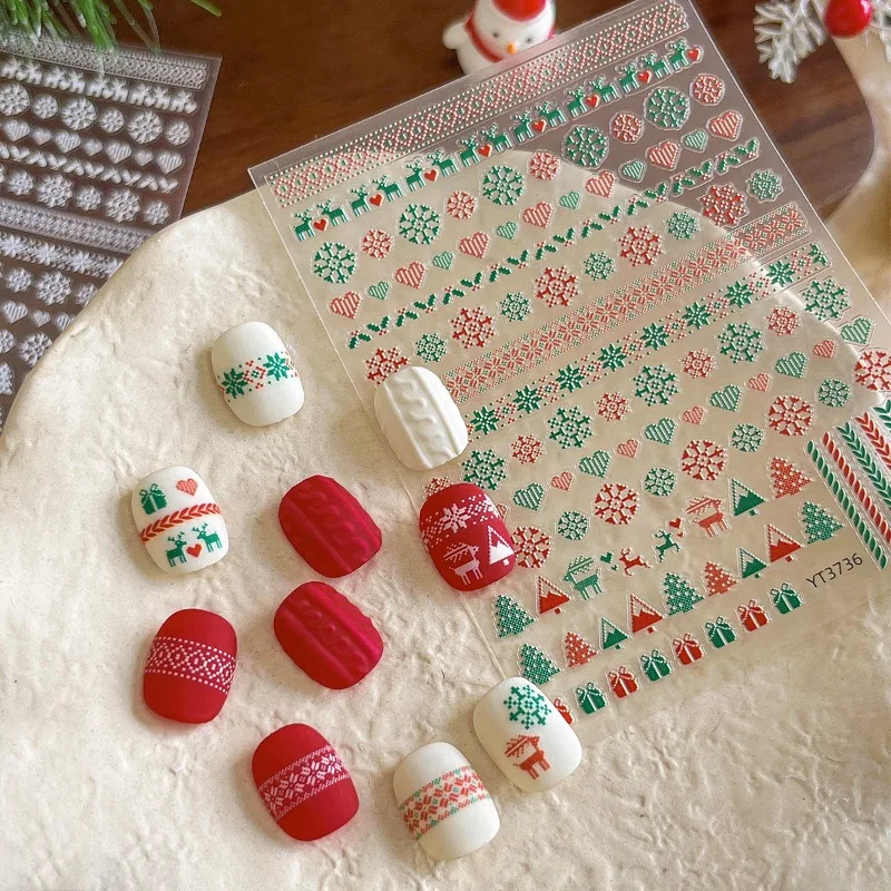 1pcs Nail Stickers - Heart & Snowflake Christmas Series Reindeer Self-adhesive Nail Stickers Nail Art Customizable DIY
1pcs Nail Stickers - Heart & Snowflake Christmas Series Reindeer Self-adhesive Nail Stickers Nail Art Customizable DIY