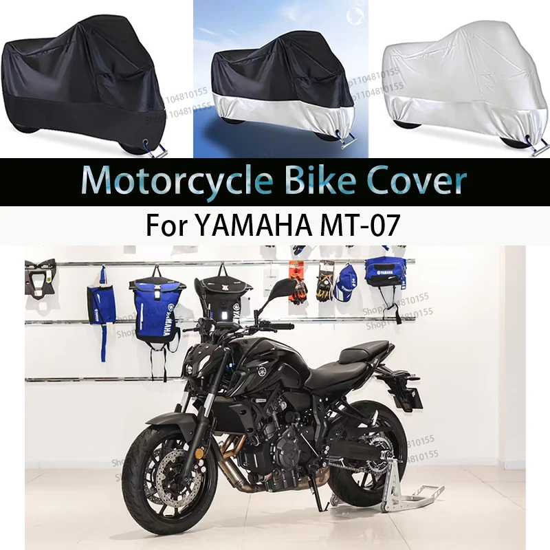 For YAMAHA MT-07 Motorcycle Cover Moto Rain Cover Waterproof Dustproof UV Cover Coat Indoor Outdoor Motorbike Scooter Cover
For YAMAHA MT-07 Motorcycle Cover Moto Rain Cover Waterproof Dustproof UV Cover Coat Indoor Outdoor Motorbike Scooter Cover