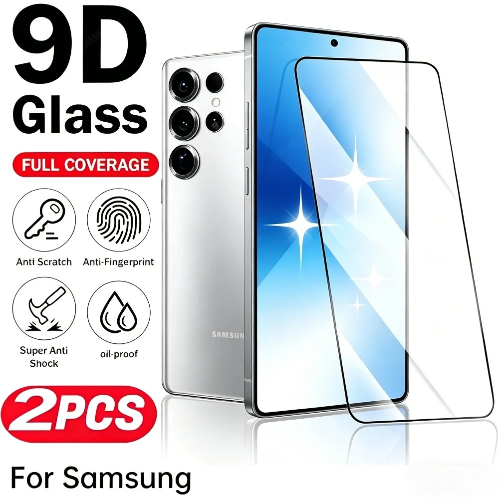 2Pcs High Clear Screen Protector for Samsung Galaxy S26 S25 S24 Ultra S23 S22 S21 S20 Plus S24 S25 FE 9H Hardness Tempered Glass
2Pcs High Clear Screen Protector for Samsung Galaxy S26 S25 S24 Ultra S23 S22 S21 S20 Plus S24 S25 FE 9H Hardness Tempered Glass
