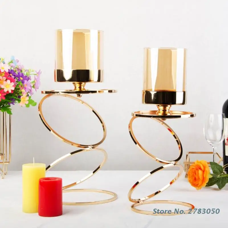 New Year Home Decoration Candle Holder Ornament Decoration Creative Three-ring Candlestick Decor for Living Room Dining Room Bar
New Year Home Decoration Candle Holder Ornament Decoration Creative Three-ring Candlestick Decor for Living Room Dining Room Bar