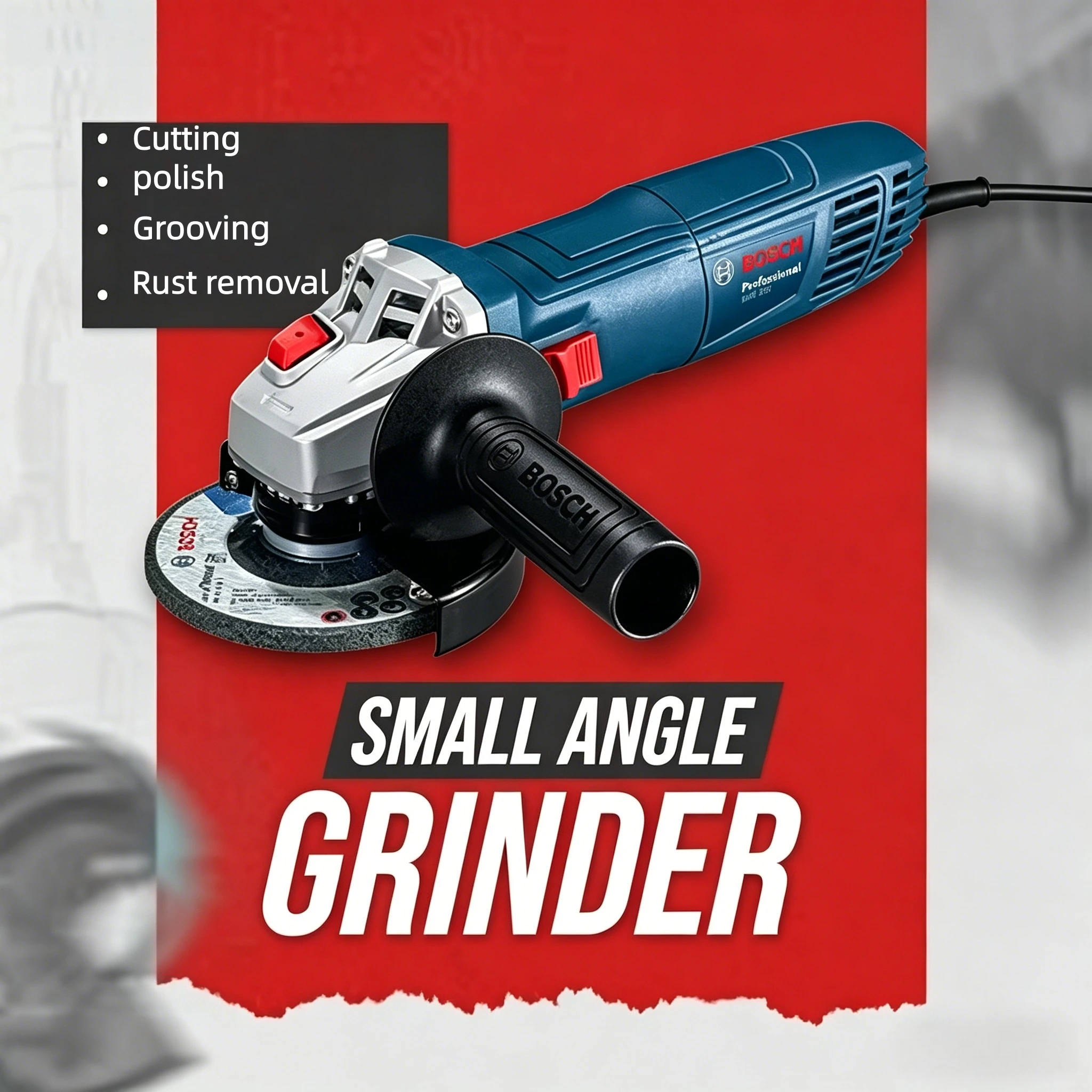 BOSCH GWS 800 800W Angle Grinder 100mm Disc Metal Stone Cutting Grinding Tool
BOSCH GWS 800 800W Angle Grinder 100mm Disc Metal Stone Cutting Grinding Tool