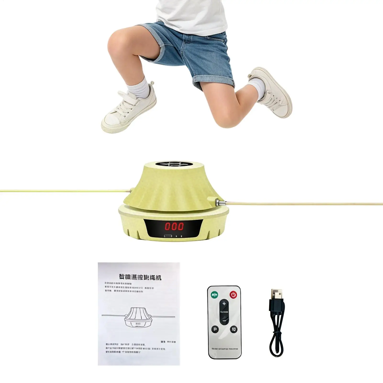 Automatic Jump Rope Machine Rechargeable Remote Control Kids Fitness Rope Skipping Trainer For Kids Adults Family Home Office
Automatic Jump Rope Machine Rechargeable Remote Control Kids Fitness Rope Skipping Trainer For Kids Adults Family Home Office