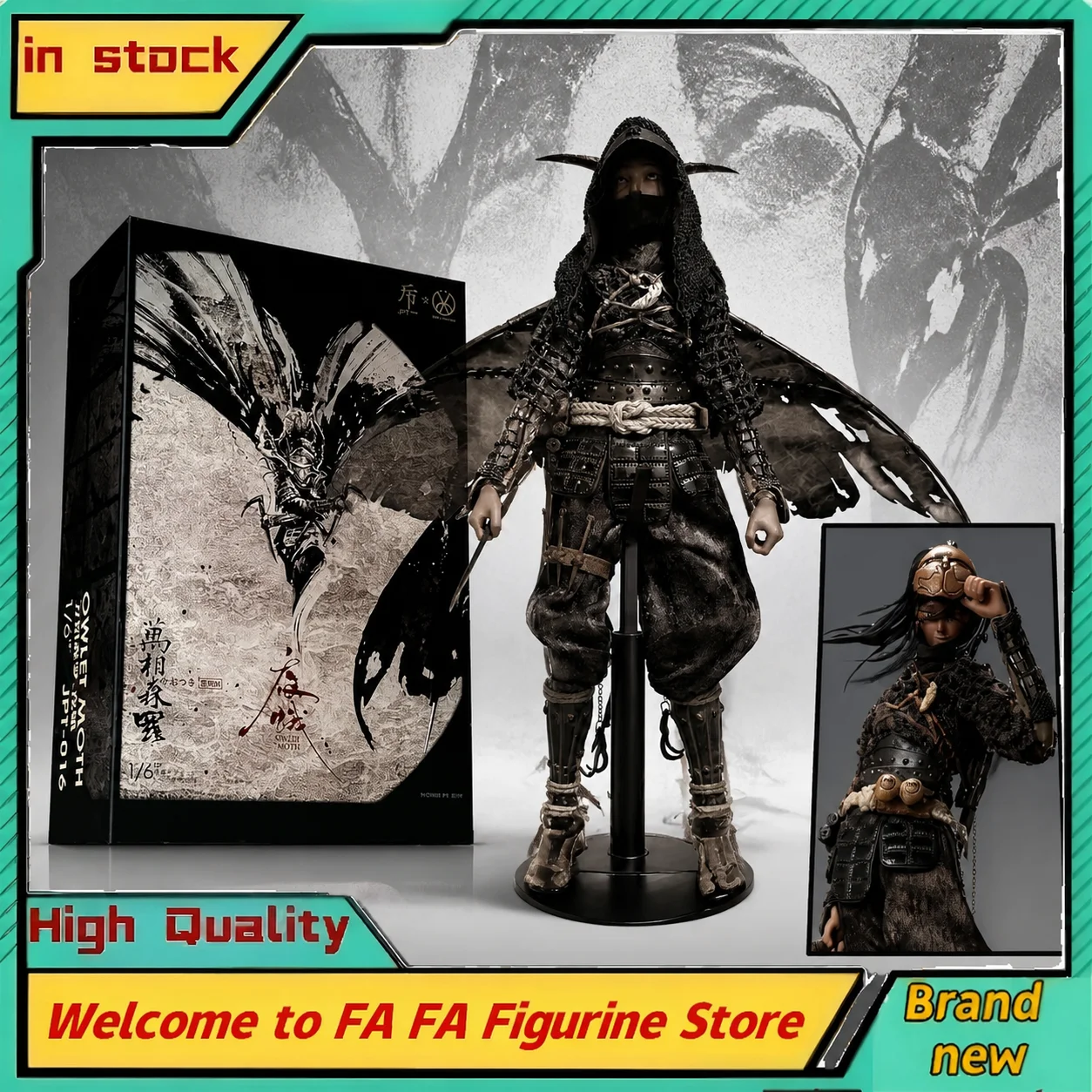 В наличии: Коллекционная фигурка Jptdesign×Popcostume 1/6 Scale Mugen Rasen Owlet Moth Jpt-016 в стиле ниндзя, 12 дюймов
В наличии: Коллекционная фигурка Jptdesign×Popcostume 1/6 Scale Mugen Rasen Owlet Moth Jpt-016 в стиле ниндзя, 12 дюймов