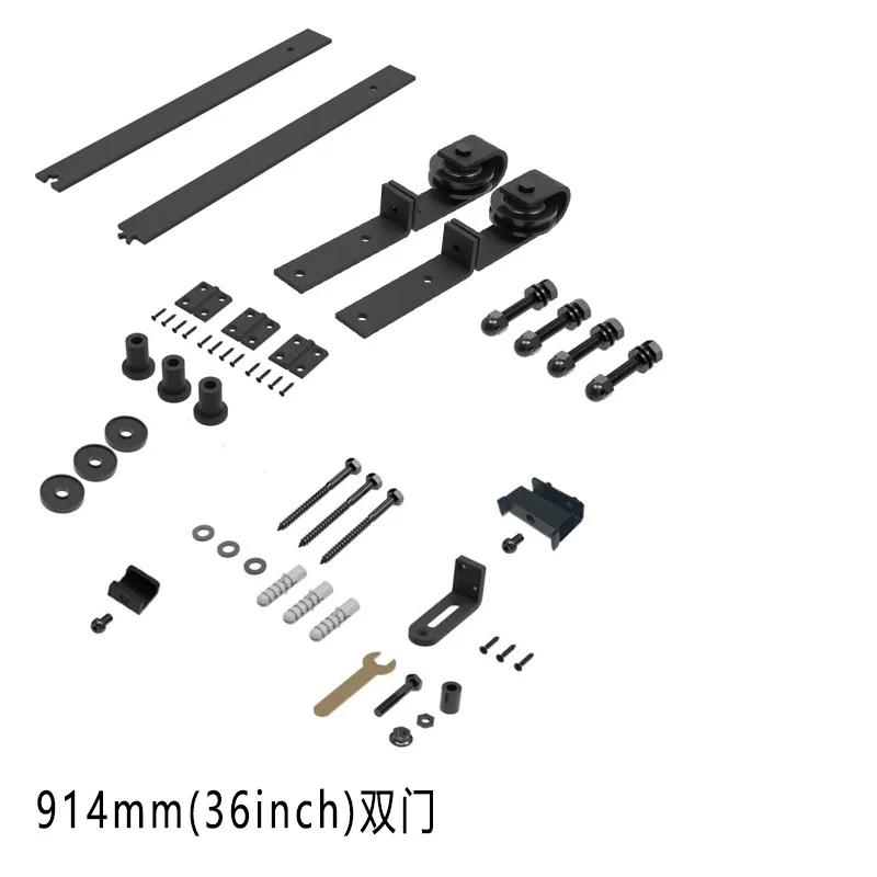 barn door folding double door track hanger living room kitchen wear-resistant folding sliding door slide accessories
barn door folding double door track hanger living room kitchen wear-resistant folding sliding door slide accessories