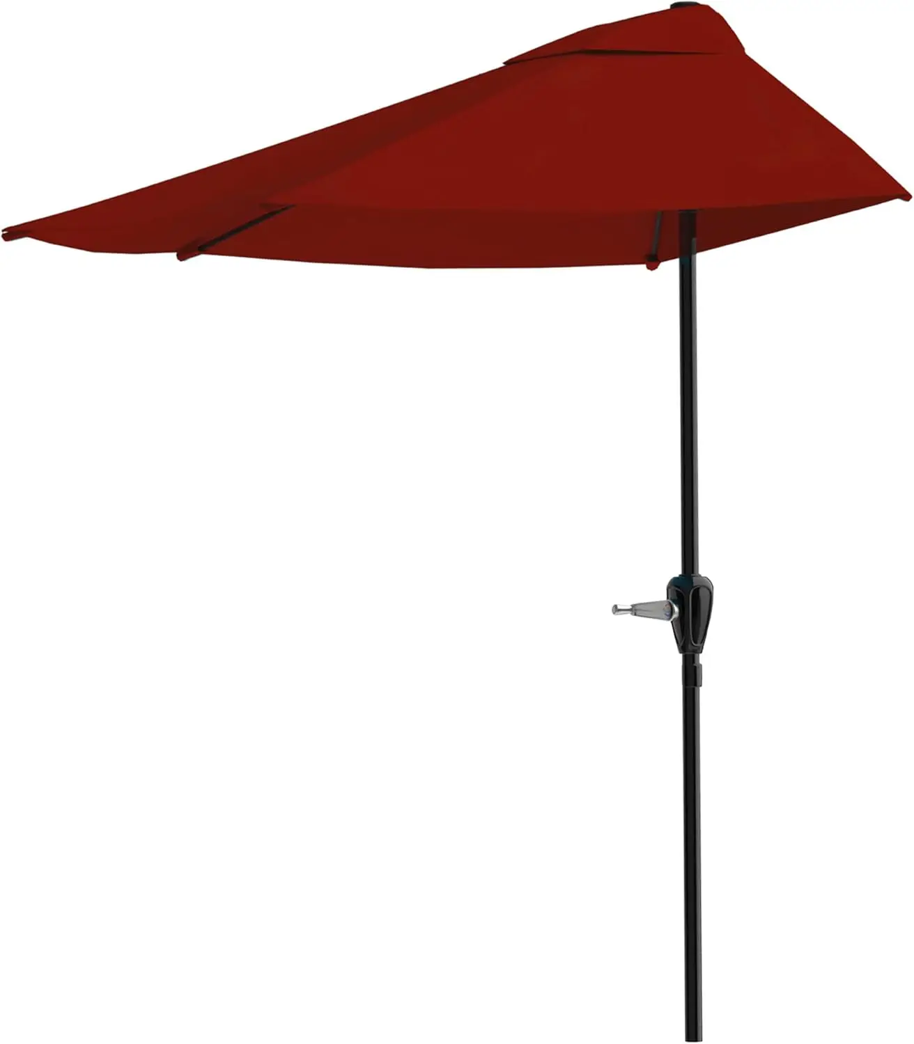 9 ft Half Patio Umbrella with Easy Crank - Outdoor Shade for Balcony, Table or Deck - Red
9 ft Half Patio Umbrella with Easy Crank - Outdoor Shade for Balcony, Table or Deck - Red