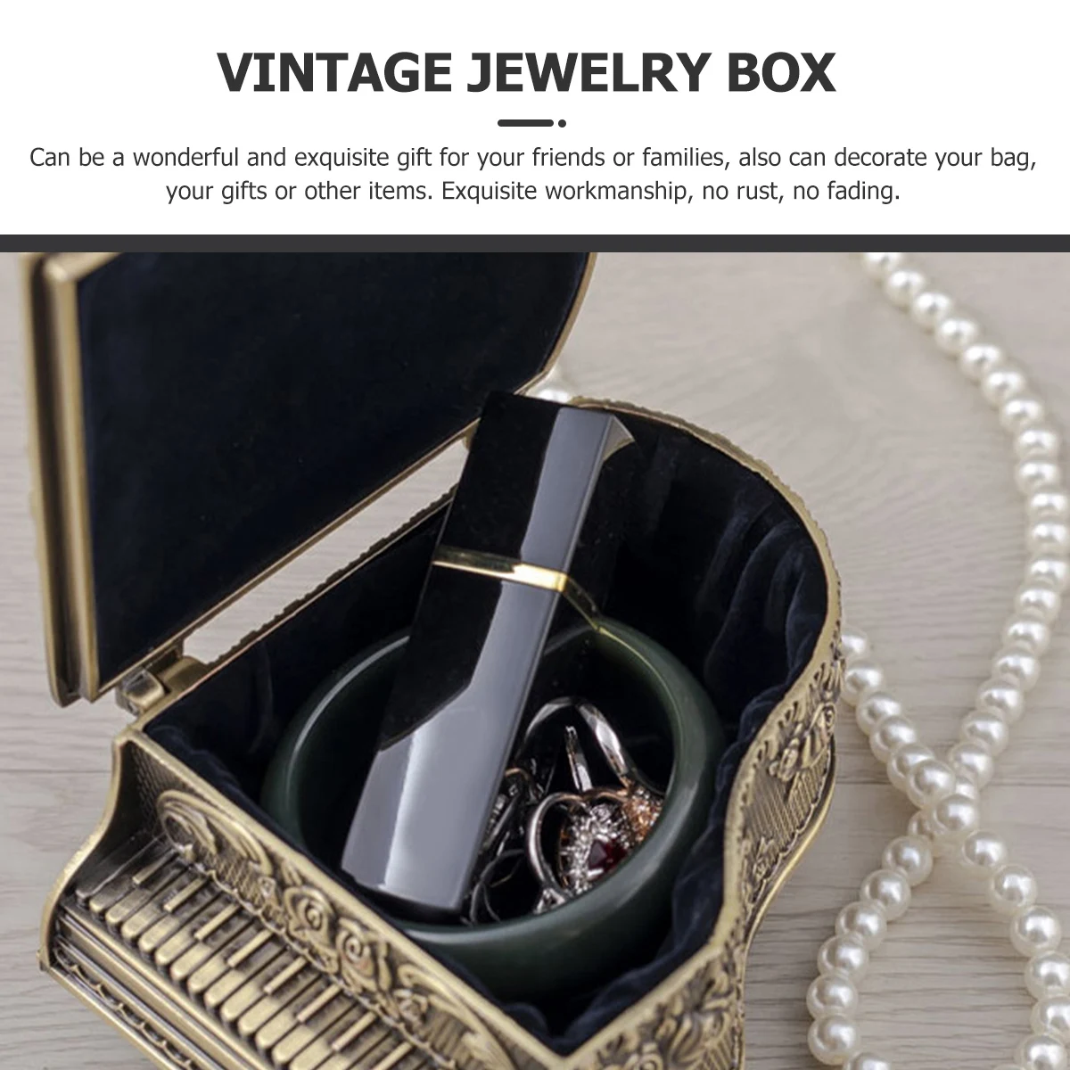 Jewelry Metal Jewelry Home nament Metal Trinket Box Container Trinket Box Vintage Storage Desk Display Solution
Jewelry Metal Jewelry Home nament Metal Trinket Box Container Trinket Box Vintage Storage Desk Display Solution