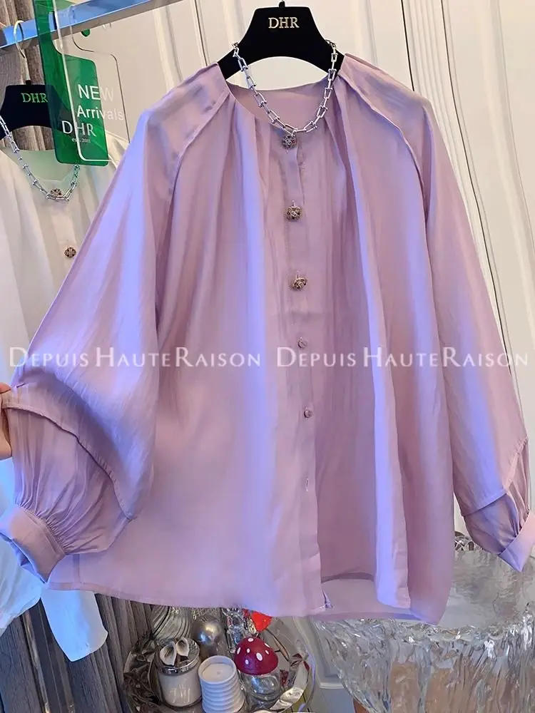 2024 Women Spring Autumn New Korean O-neck Loose Shirts Female Solid Color Casual Shirt Ladies Long Sleeve Buttons Blouses J78
2024 Women Spring Autumn New Korean O-neck Loose Shirts Female Solid Color Casual Shirt Ladies Long Sleeve Buttons Blouses J78