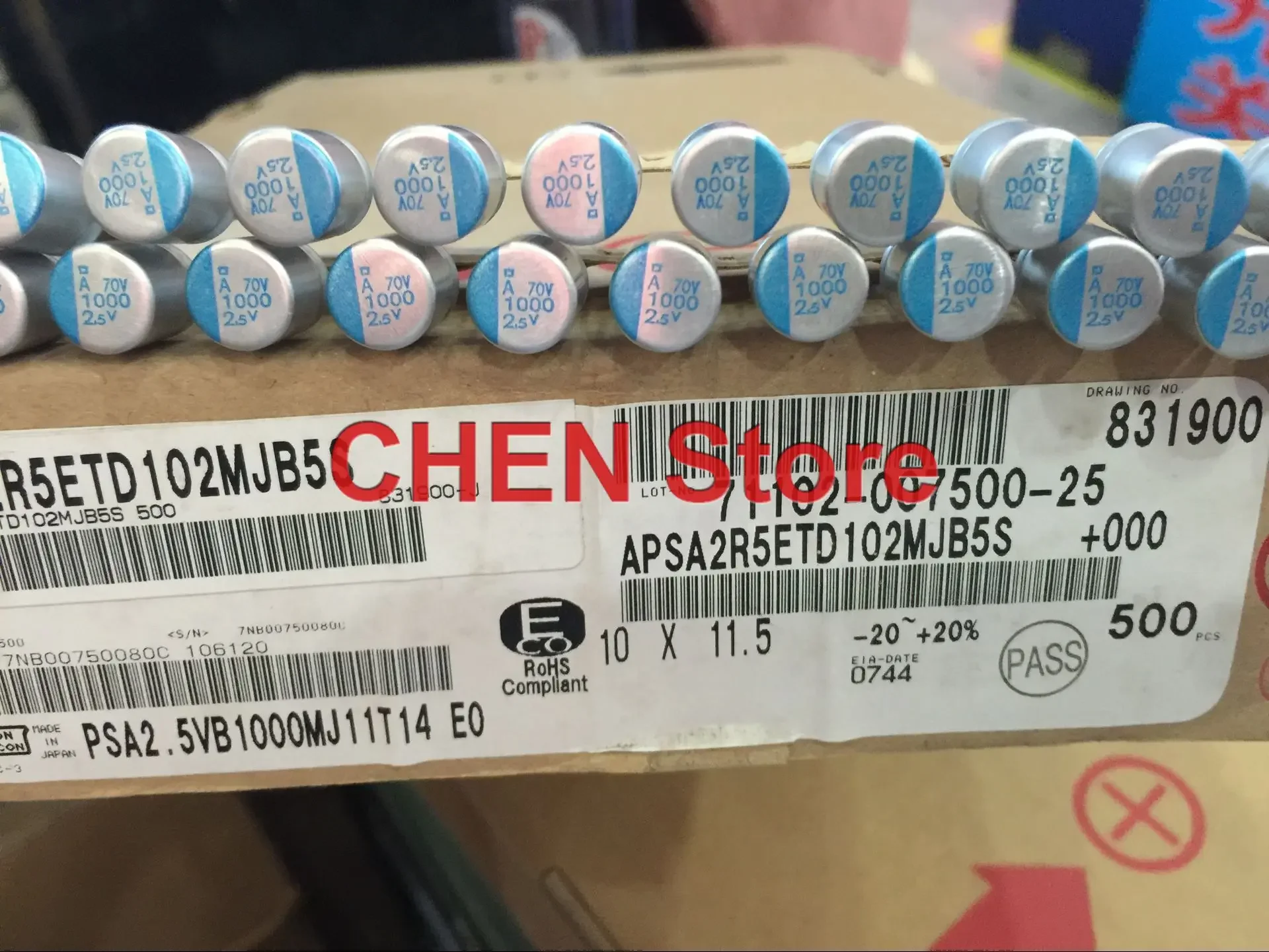 50PCS NIPPON PSA 2.5V1000UF 10X11.5MM Motherboard Solid Polymer Capacitor NCC 1000UF 2.5V CHEMI-CON free shipping
50PCS NIPPON PSA 2.5V1000UF 10X11.5MM Motherboard Solid Polymer Capacitor NCC 1000UF 2.5V CHEMI-CON free shipping