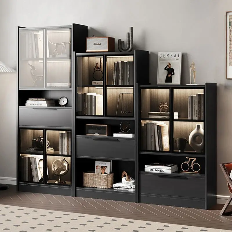 Living room bookcase with glass door locker integrated household combination cabinet staircase storage cabinet simple floor
Living room bookcase with glass door locker integrated household combination cabinet staircase storage cabinet simple floor