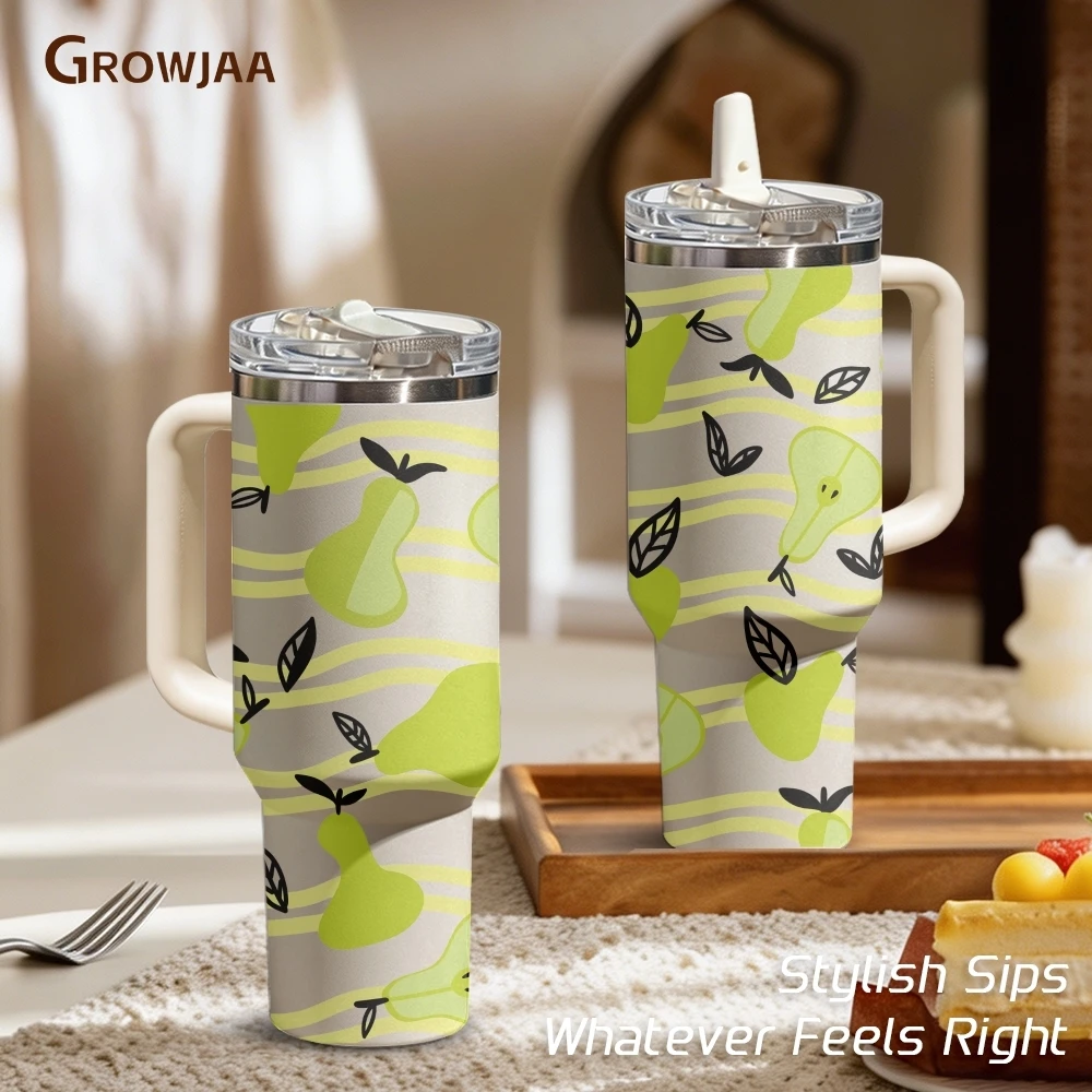 Classic Print Fashion Fruit Pattern Vacuum Flasks 40oz Vacuum Insulated Travel Mug - Stainless Steel Straw Cup Lid
Classic Print Fashion Fruit Pattern Vacuum Flasks 40oz Vacuum Insulated Travel Mug - Stainless Steel Straw Cup Lid
