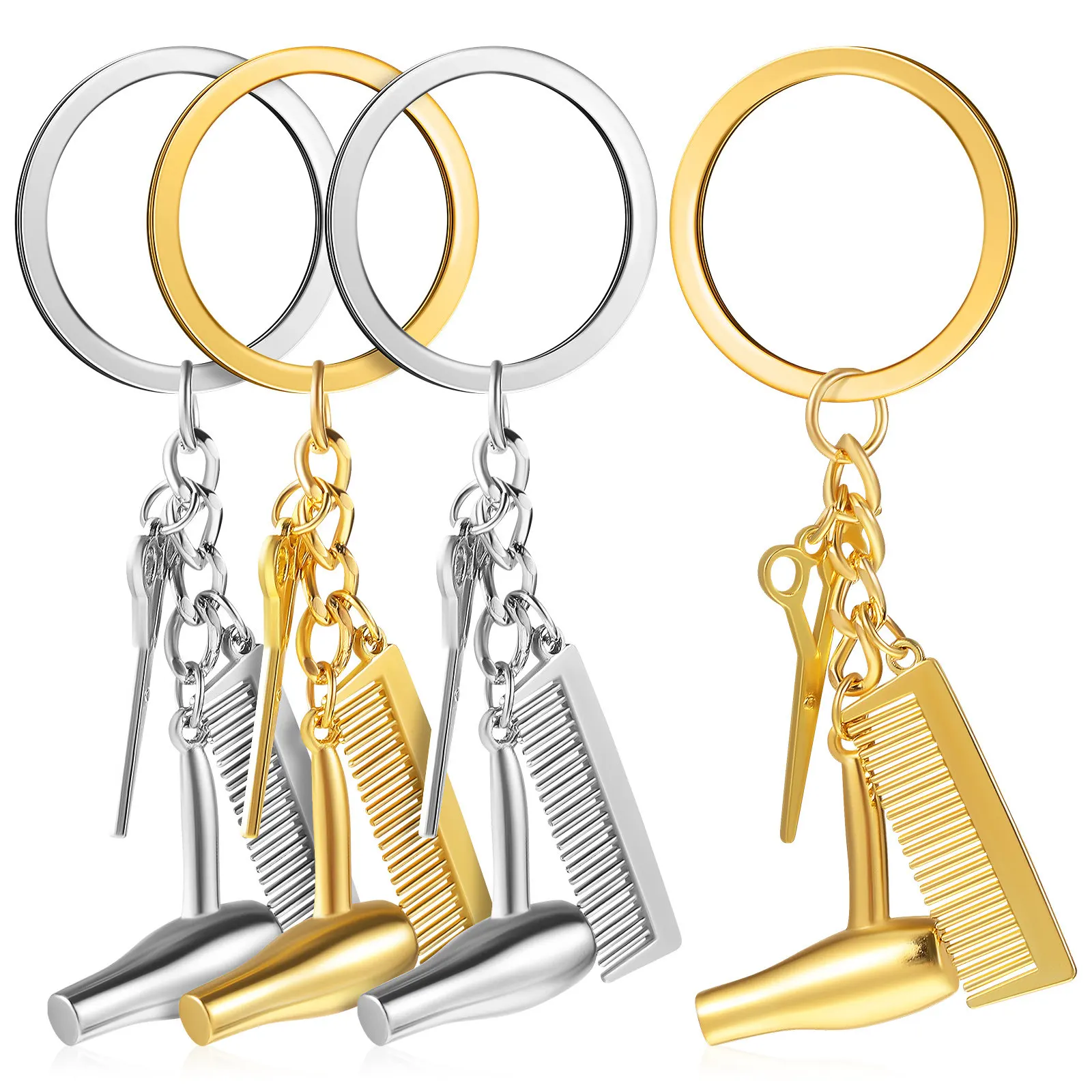 4 Pcs Keychain Charm Styler Hair Dresser Keychains Beautician Stylist Women Pendant
4 Pcs Keychain Charm Styler Hair Dresser Keychains Beautician Stylist Women Pendant