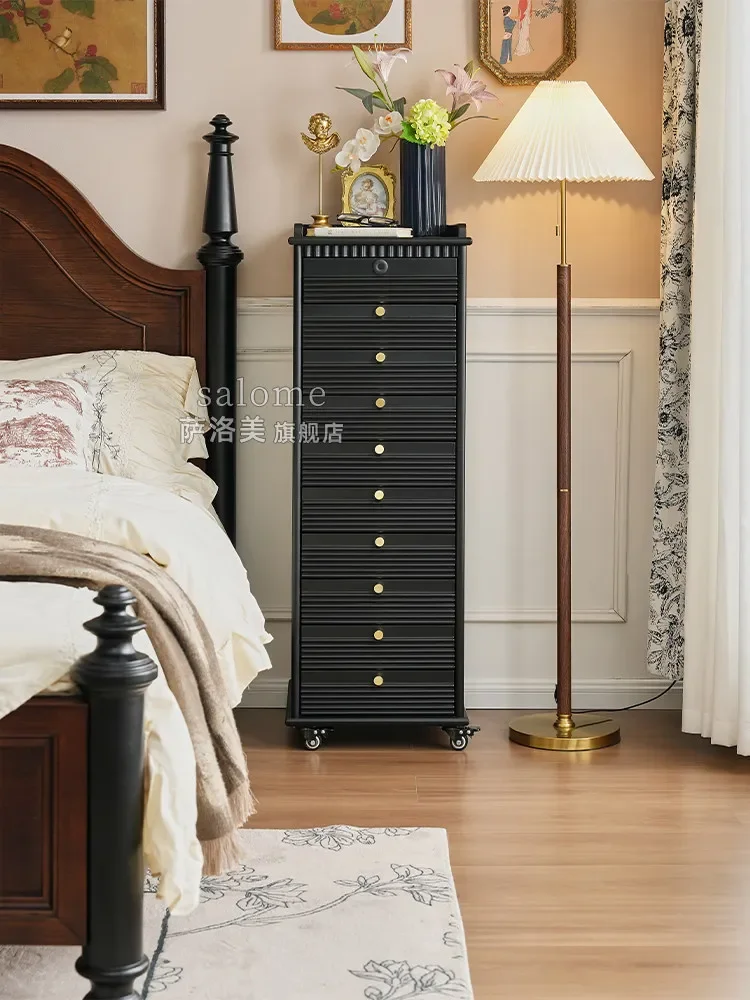 b24 French solid wood living room against the wall bedroom storage bedside chest mobile storage cabinet
b24 French solid wood living room against the wall bedroom storage bedside chest mobile storage cabinet