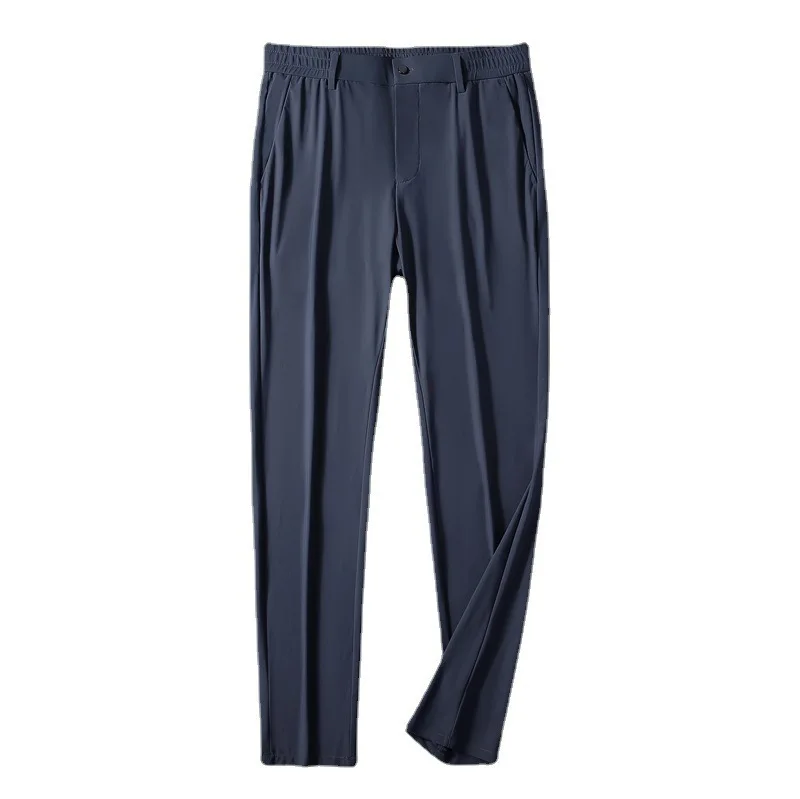 High-end Men's Pants Summer Thin Ice Silk Pants Elastic Quick Drying Men's Casual Pants Elastic Waist Straight for Men
High-end Men's Pants Summer Thin Ice Silk Pants Elastic Quick Drying Men's Casual Pants Elastic Waist Straight for Men