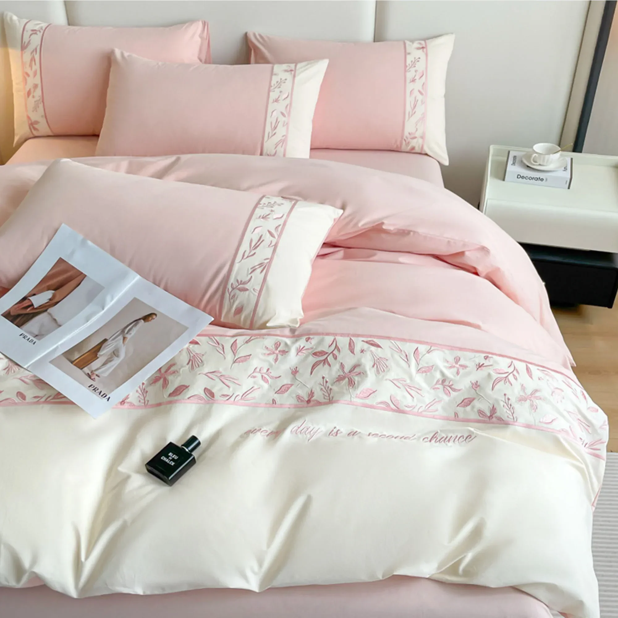 Comfort Spaces 4-Piece Twin/Twin XL Cotton Comforter Sets Geometric Design Bedding Set Pink
Comfort Spaces 4-Piece Twin/Twin XL Cotton Comforter Sets Geometric Design Bedding Set Pink