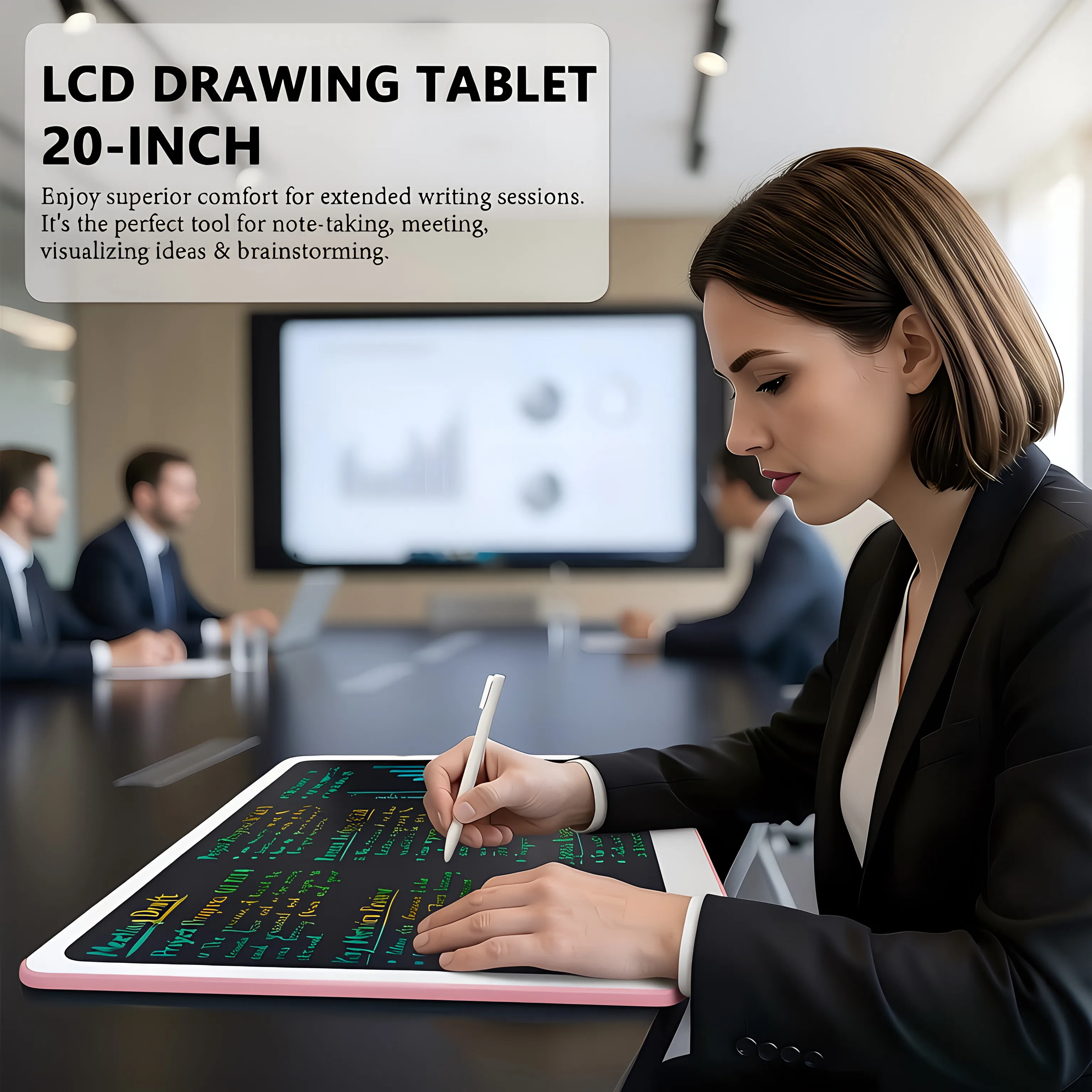 2 Pack 20 Inch Pink LCD Writing Tablet, Portable Electronic Drawing Board, Erasable Doodle Pad for Kids Learning, Office Memo Daily Planner
2 Pack 20 Inch Pink LCD Writing Tablet, Portable Electronic Drawing Board, Erasable Doodle Pad for Kids Learning, Office Memo Daily Planner