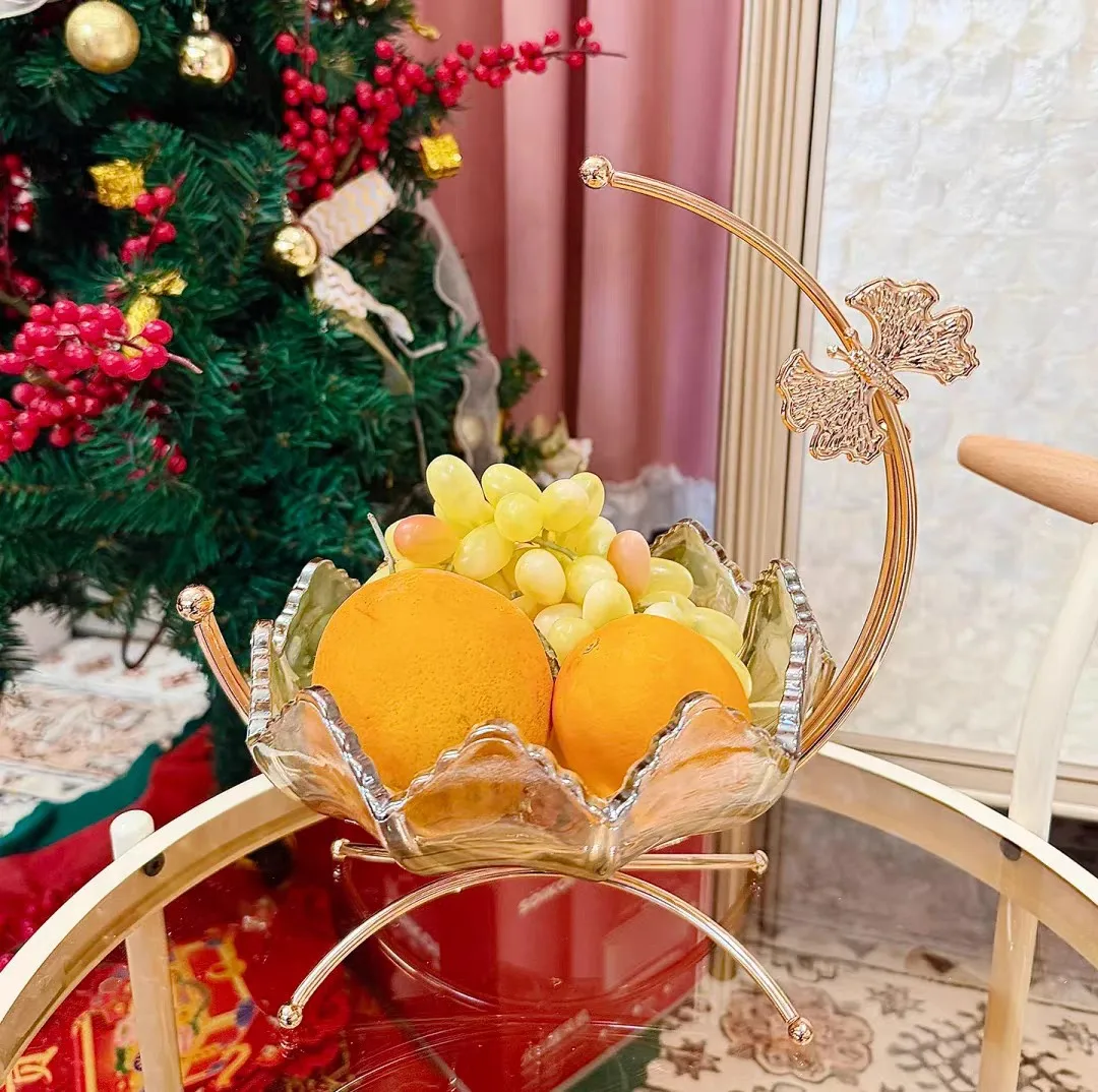 DSA Light Luxury Glass Dried Fruit Plate Home Living Room Coffee Table Storage Snack Decoration Metal Moon Fruit Plate Ornament
DSA Light Luxury Glass Dried Fruit Plate Home Living Room Coffee Table Storage Snack Decoration Metal Moon Fruit Plate Ornament