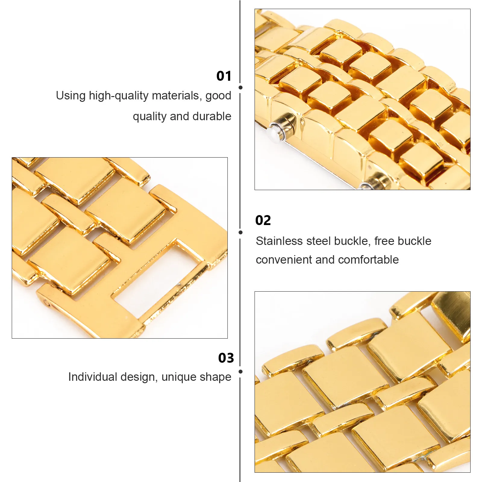 Наручные часы с красным светодиодным дисплеем, браслет из нержавеющей стали, отображение времени и даты, светодиодные часы из нержавеющей стали
Наручные часы с красным светодиодным дисплеем, браслет из нержавеющей стали, отображение времени и даты, светодиодные часы из нержавеющей стали