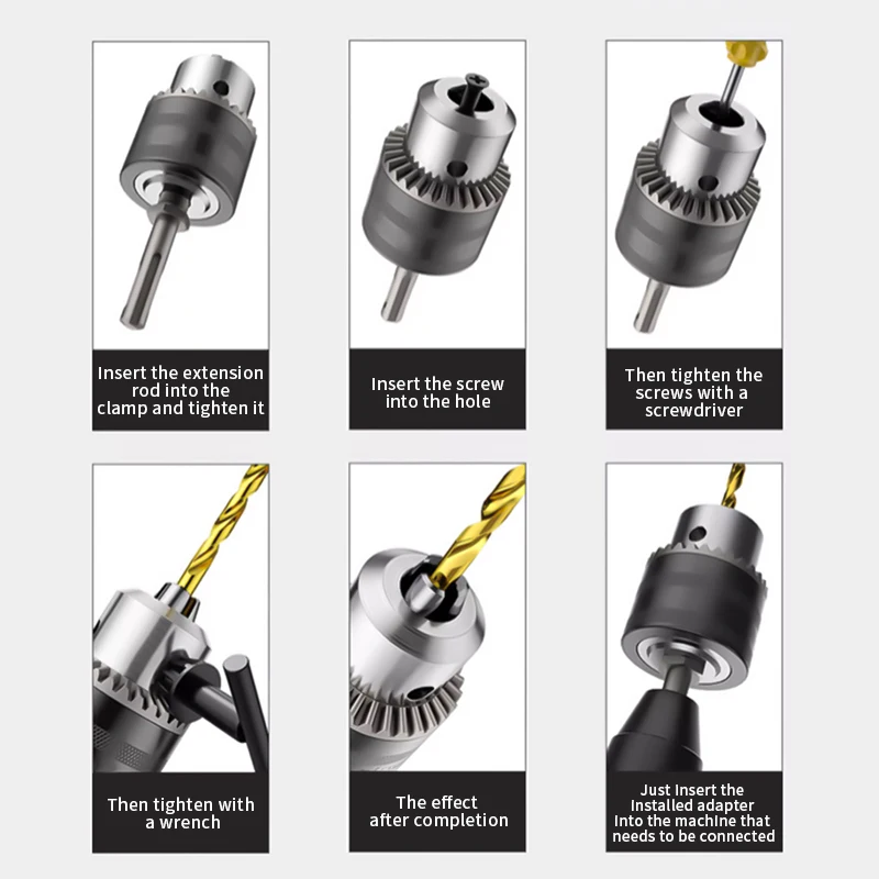 Multifunctional 1.5-13MM 2-13MM Drill Chuck Self-Locking Collets 1/2-20 UNF Impact Wrench Conversion Kit for Electric Wrenches
Multifunctional 1.5-13MM 2-13MM Drill Chuck Self-Locking Collets 1/2-20 UNF Impact Wrench Conversion Kit for Electric Wrenches