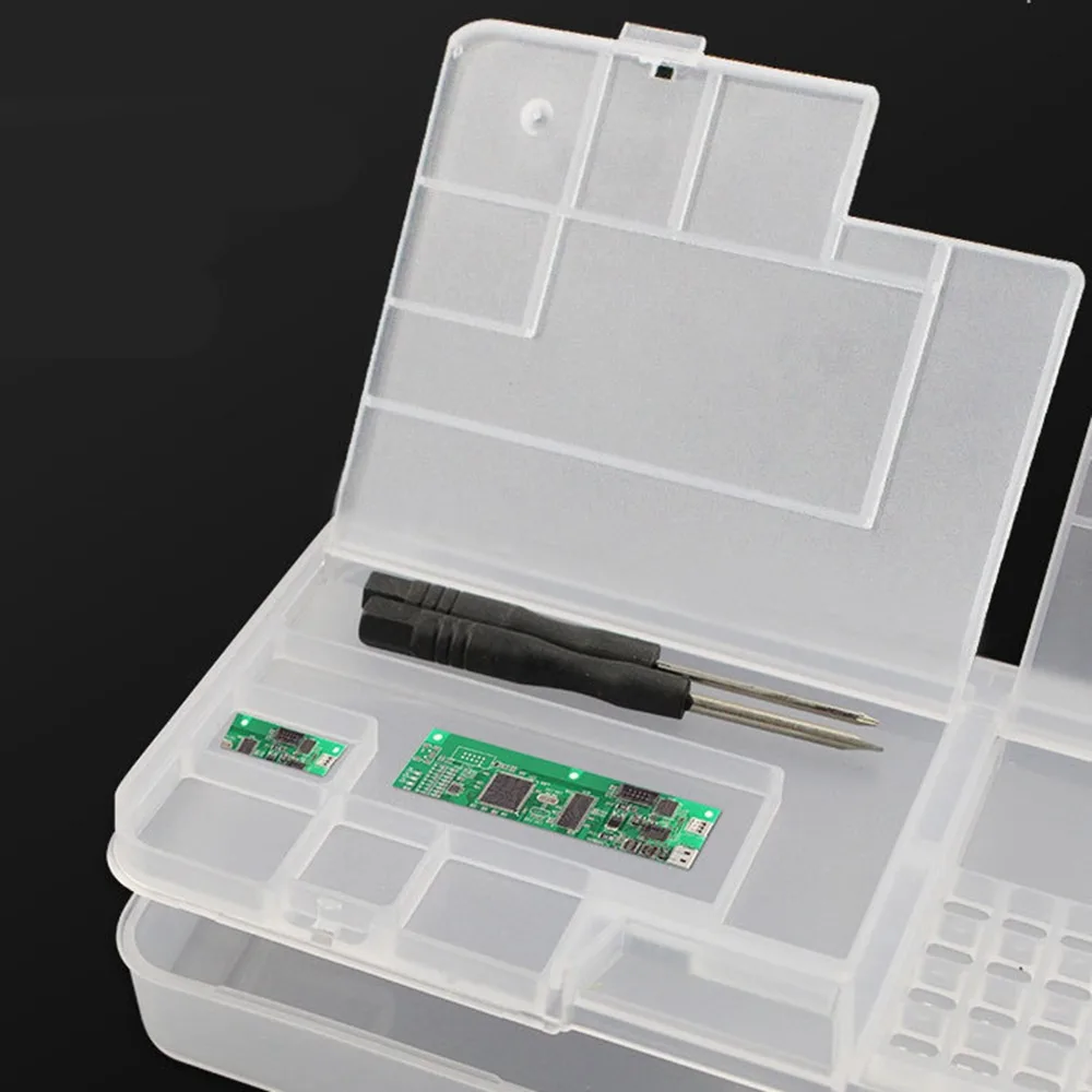 Double Layer Electronic Components Storage Box PP Clear Component Containers Removable Tray Rectangular Storage Box Holder
Double Layer Electronic Components Storage Box PP Clear Component Containers Removable Tray Rectangular Storage Box Holder