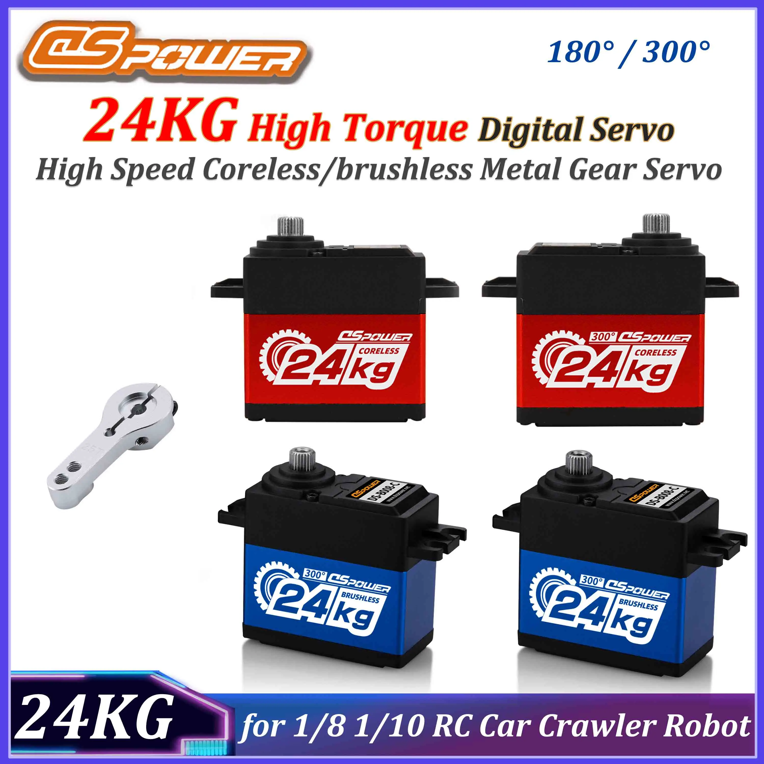 DSpower 24 кг, цифровой сервопривод с высоким крутящим моментом и металлической шестерней, высокоскоростной бессердечный/бесщеточный двигатель для 1/8 1/10 RC автомобиля Drift Crawler Robot
DSpower 24 кг, цифровой сервопривод с высоким крутящим моментом и металлической шестерней, высокоскоростной бессердечный/бесщеточный двигатель для 1/8 1/10 RC автомобиля Drift Crawler Robot